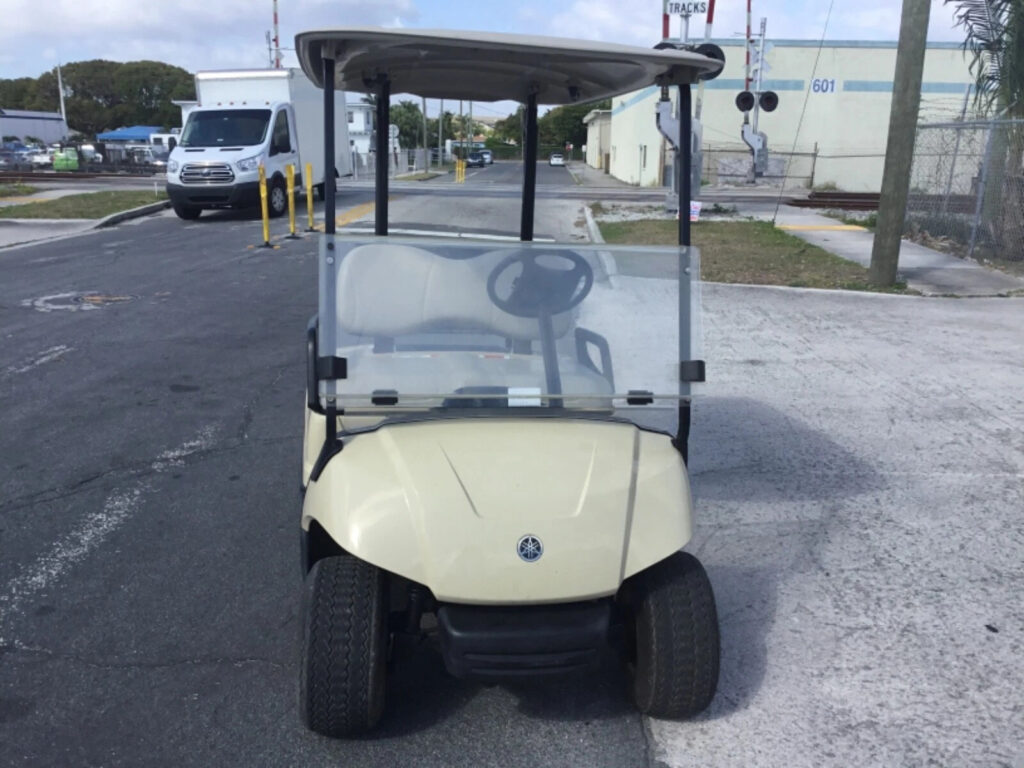 Tan 2015 Yamaha G29 YDR Drive Dre 2 seat Passenger Golf Cart Lithium