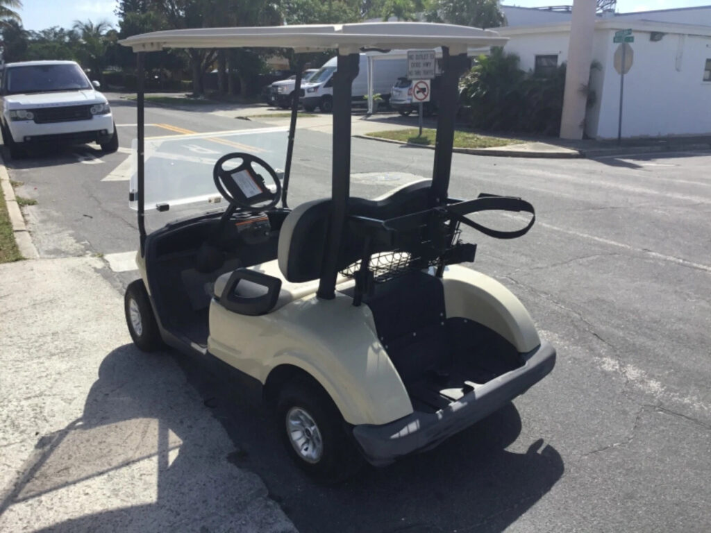 Tan 2015 Yamaha G29 YDR Drive Dre 2 seat Passenger Golf Cart Lithium