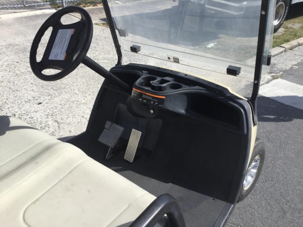 Tan 2015 Yamaha G29 YDR Drive Dre 2 seat Passenger Golf Cart Lithium