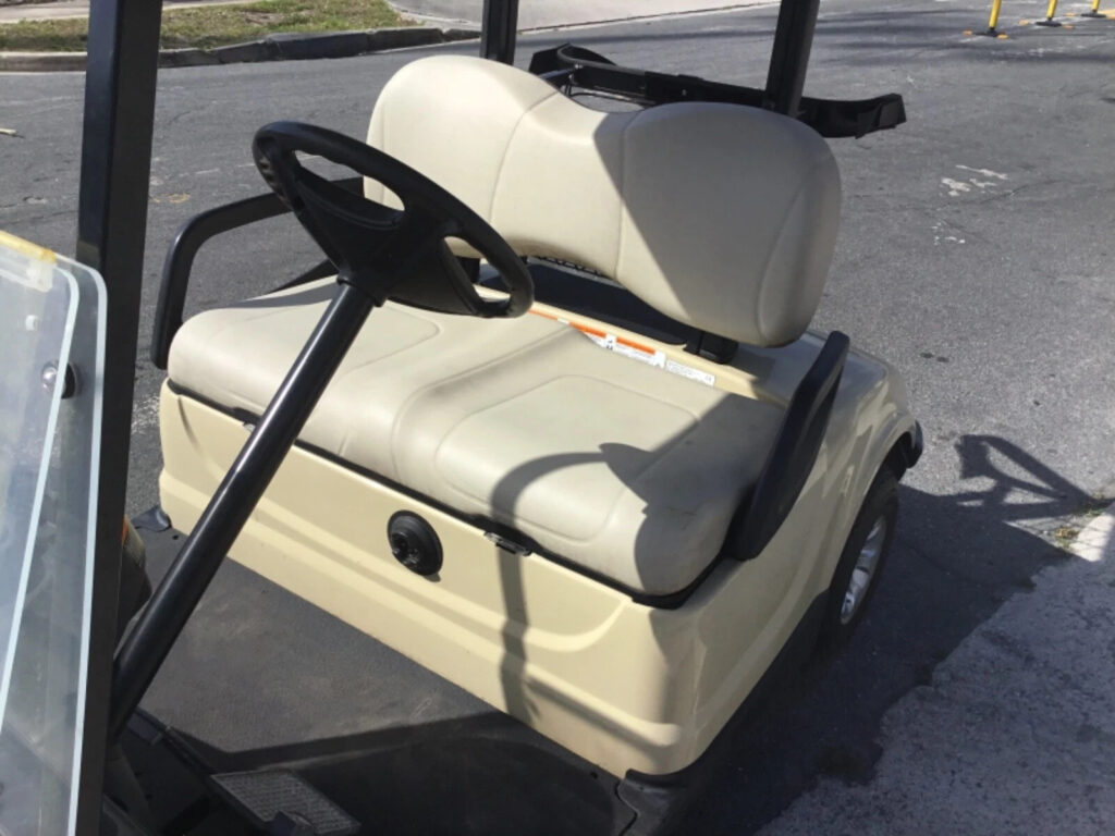 Tan 2015 Yamaha G29 YDR Drive Dre 2 seat Passenger Golf Cart Lithium