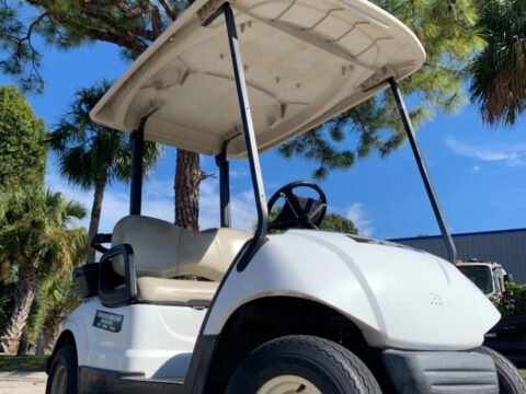 White 2010 Yamaha G29 YDR Drive Dre 2 seat Passenger Lithium for sale