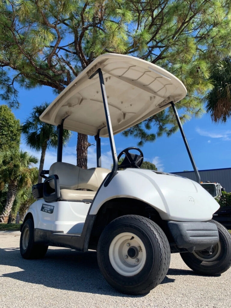 White 2010 Yamaha G29 YDR Drive Dre 2 seat Passenger Lithium