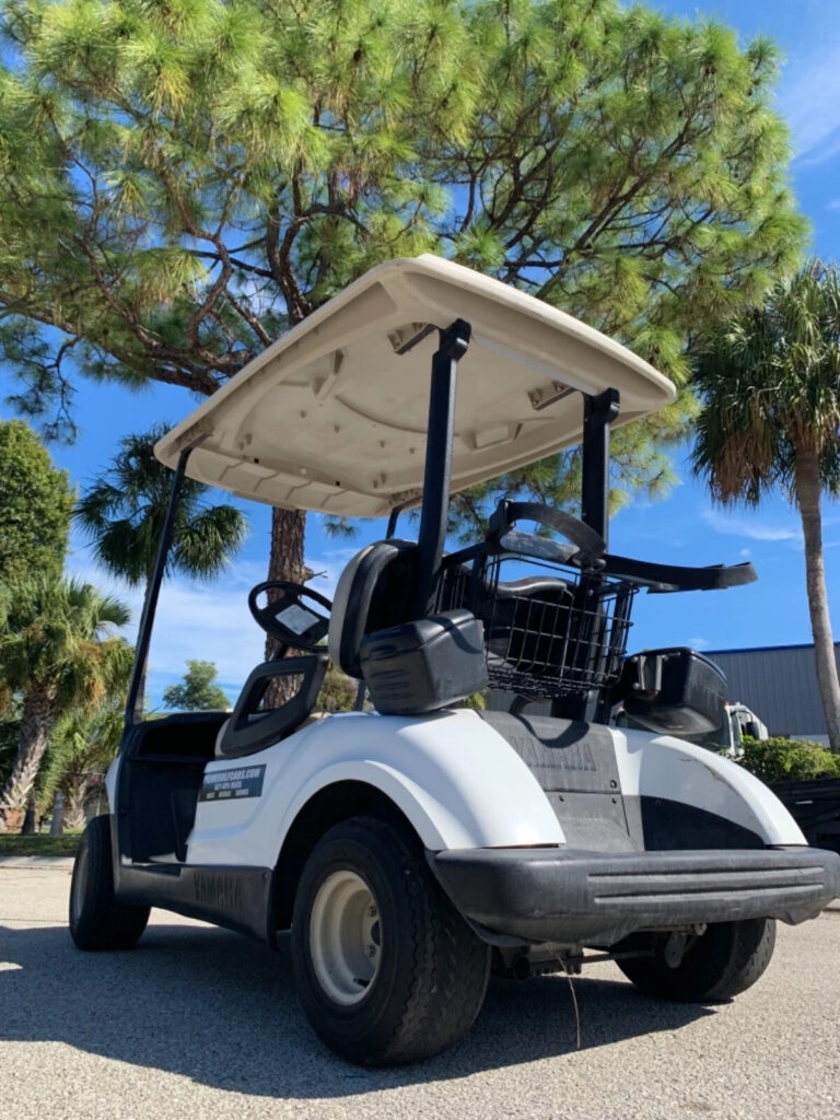 White 2010 Yamaha G29 YDR Drive Dre 2 seat Passenger Lithium