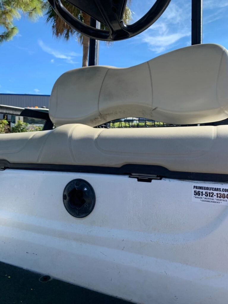 White 2010 Yamaha G29 YDR Drive Dre 2 seat Passenger Lithium