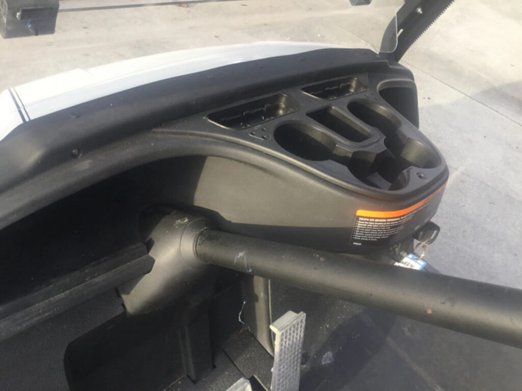 White 2011 Yamaha G29 YDR Drive Dre 2 seat Passenger Golf Cart Lithium