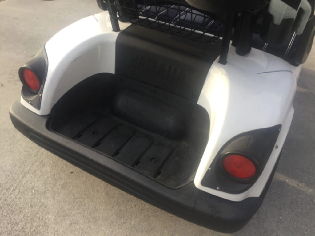 White 2011 Yamaha G29 YDR Drive Dre 2 seat Passenger Golf Cart Lithium