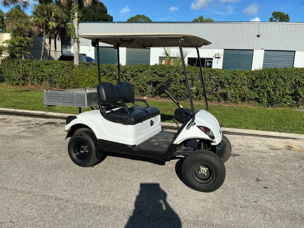 White 2013 Yamaha Drive G29 48V 2 seat Passenger Utility Golf Cart Lithium