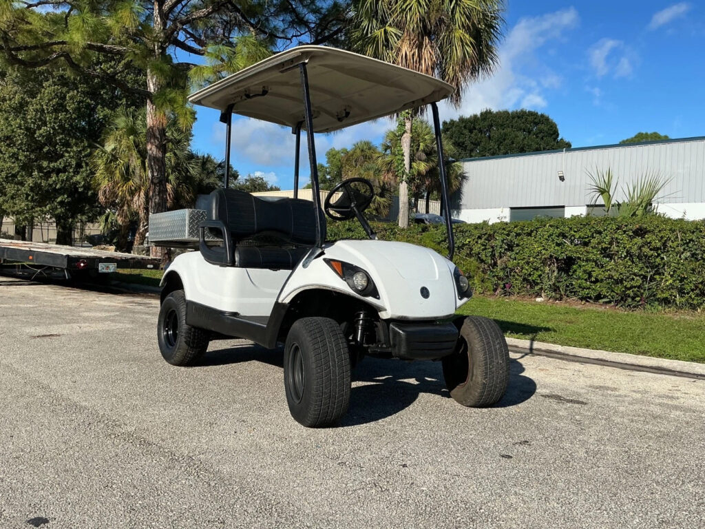 White 2013 Yamaha Drive G29 48V 2 seat Passenger Utility Golf Cart Lithium