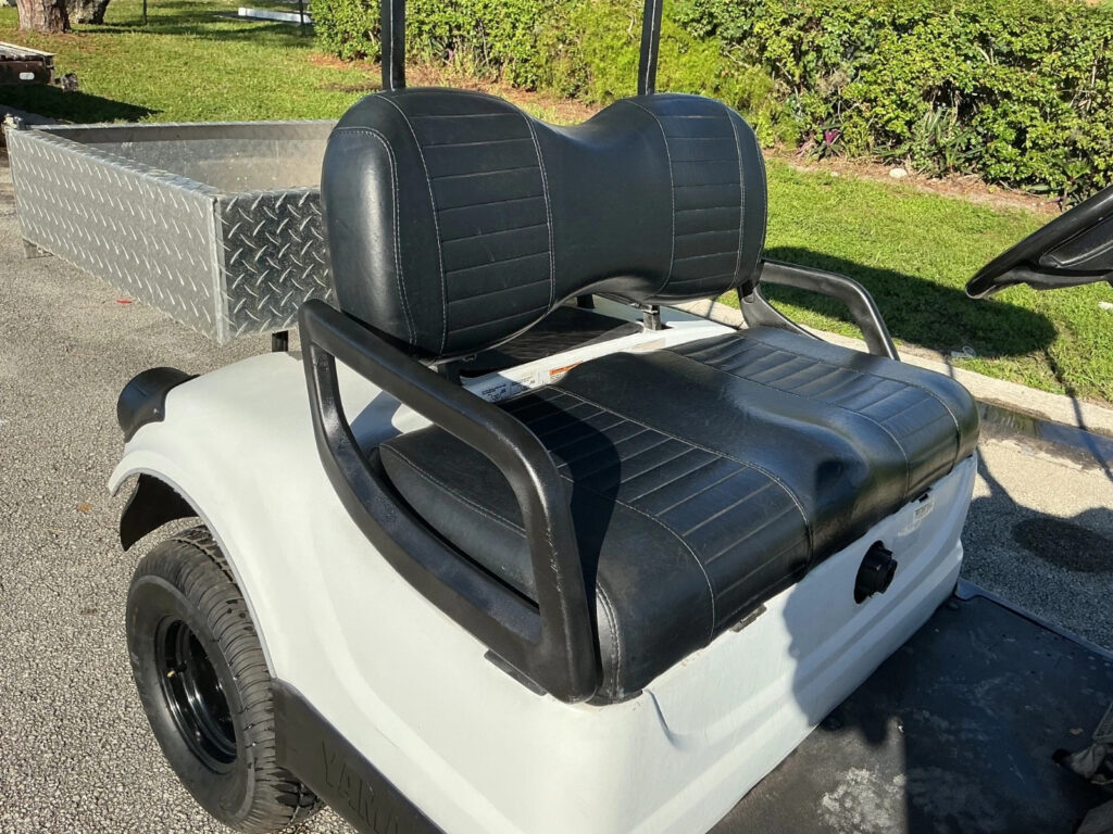 White 2013 Yamaha Drive G29 48V 2 seat Passenger Utility Golf Cart Lithium