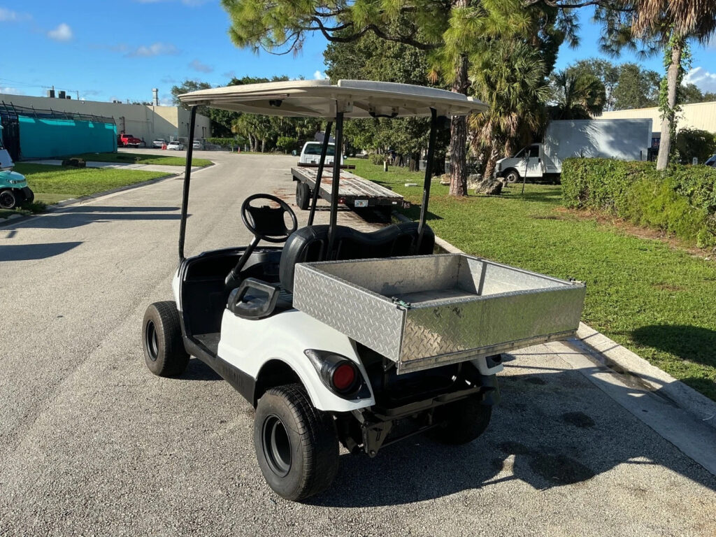White 2013 Yamaha Drive G29 48V 2 seat Passenger Utility Golf Cart Lithium