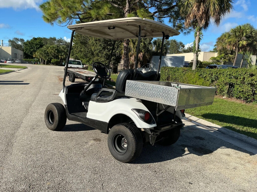 White 2013 Yamaha Drive G29 48V 2 seat Passenger Utility Golf Cart Lithium