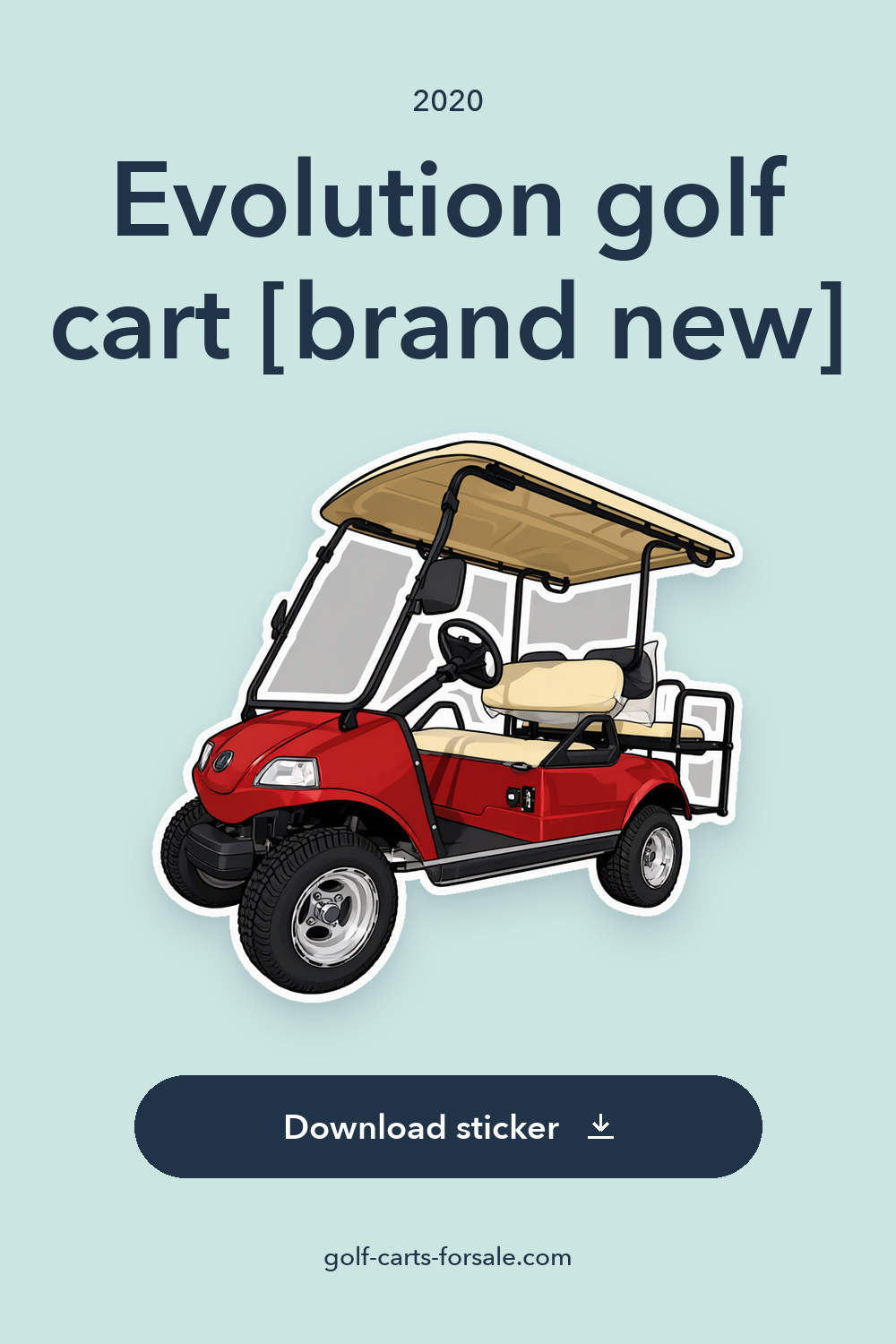 2020 Evolution golf cart [brand new] sticker preview