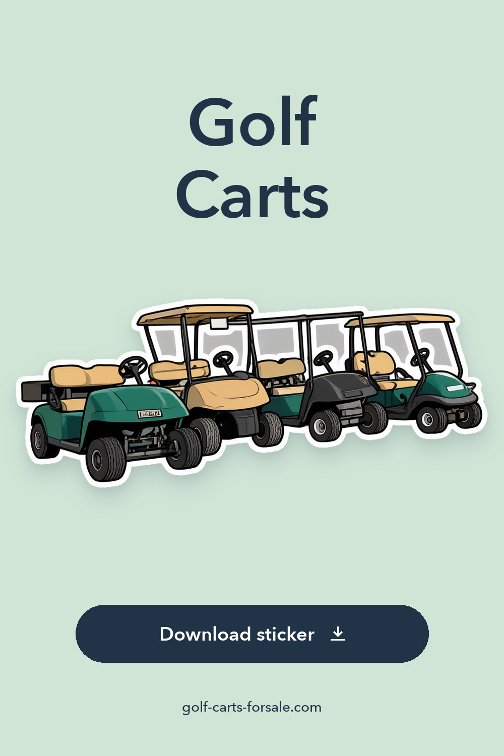 Golf Carts sticker preview