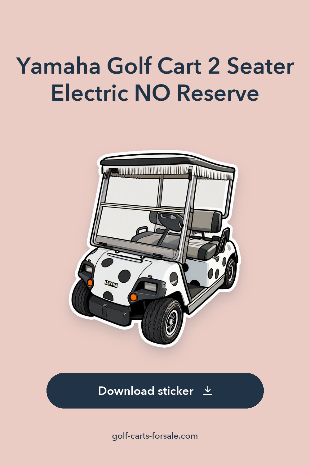 Yamaha Golf Cart 2 Seater Electric  NO Reserve sticker preview