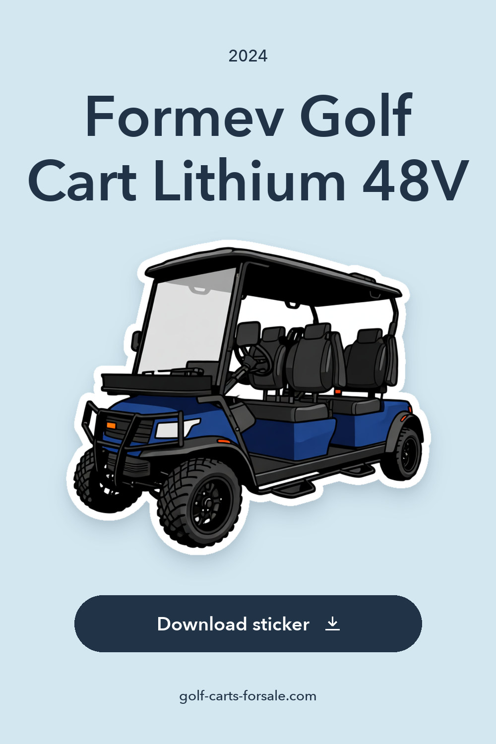 2024 Formev Golf Cart Lithium 48V sticker preview